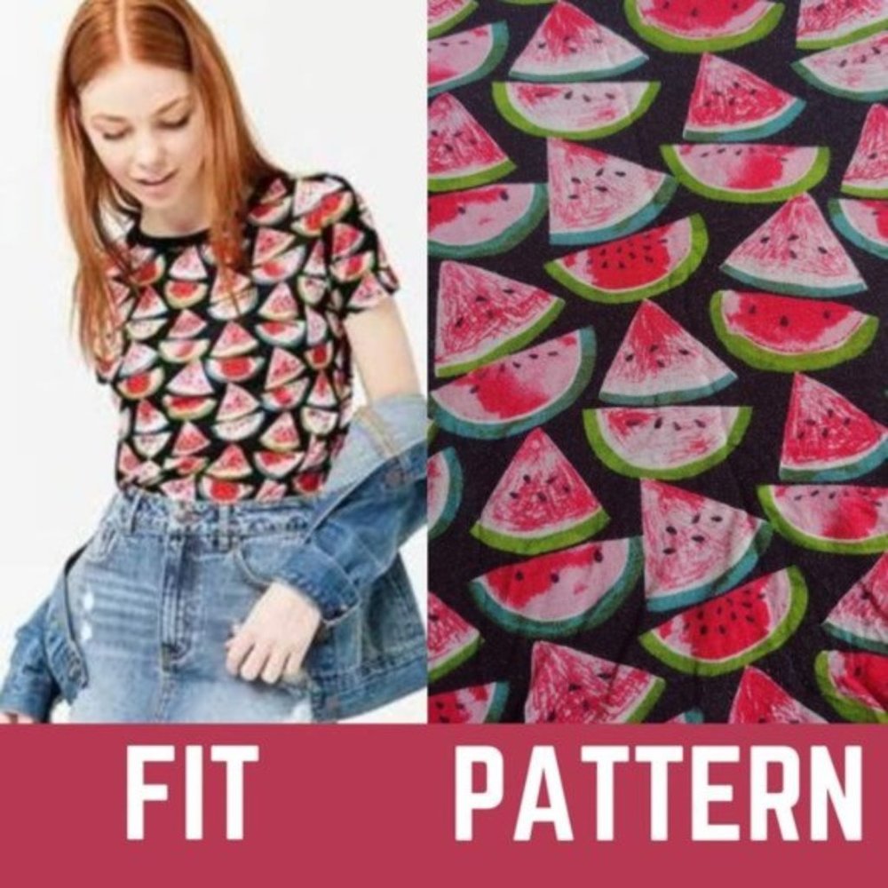 Forever 21 Watermelon Short Sleeve Tee Shirt